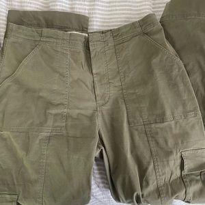 High rise cargo pants